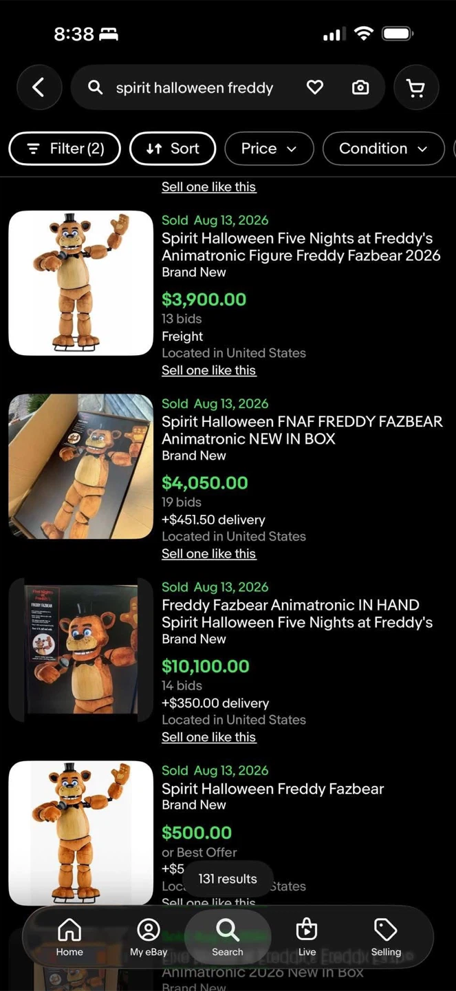 Freddy Fazbear Animatronic  NO LOWBALLERS - photo 3