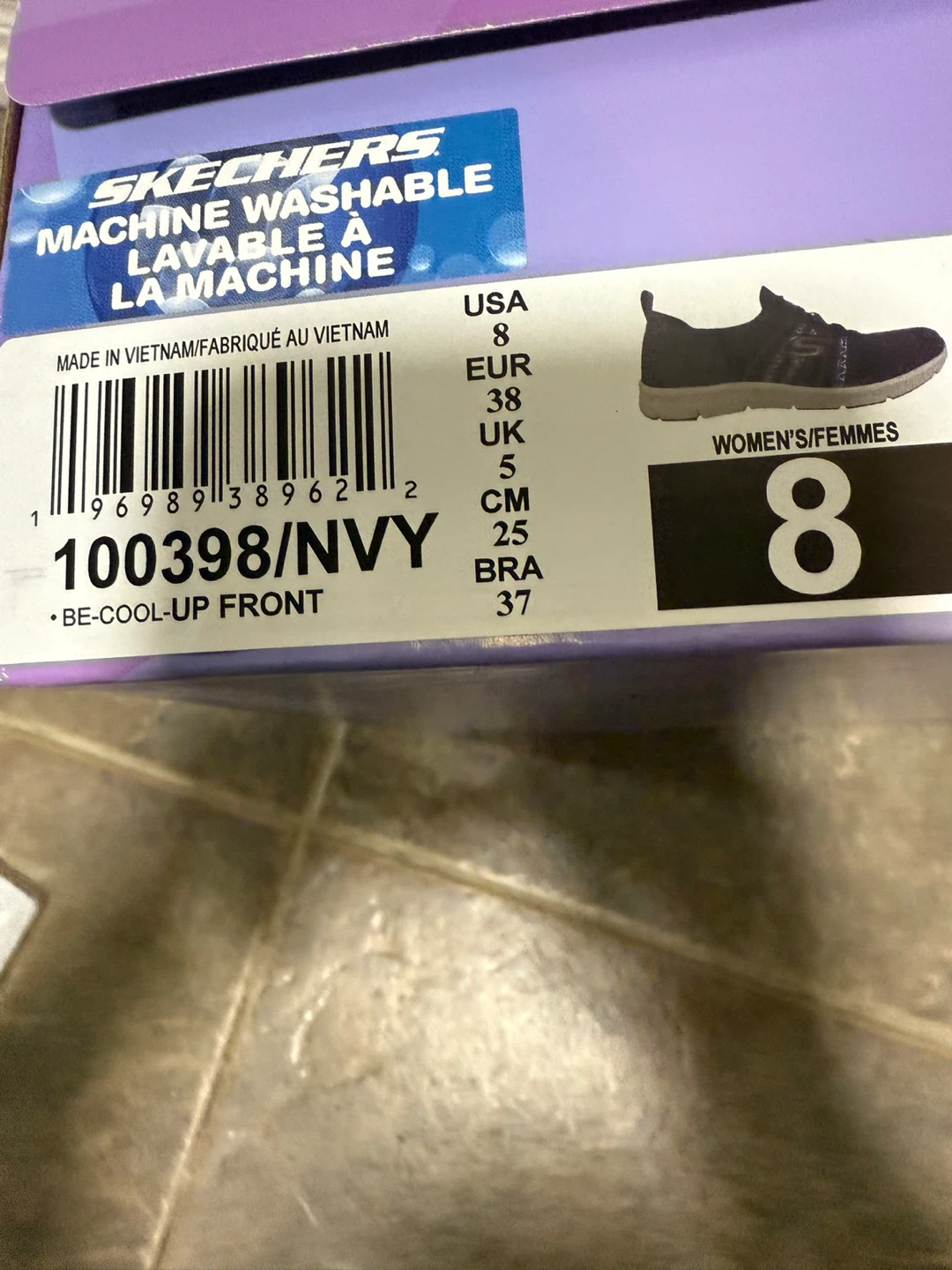 Skechers Women's 100398 Navy Be-Cool-Up Front Shoes Size 8 - photo 3