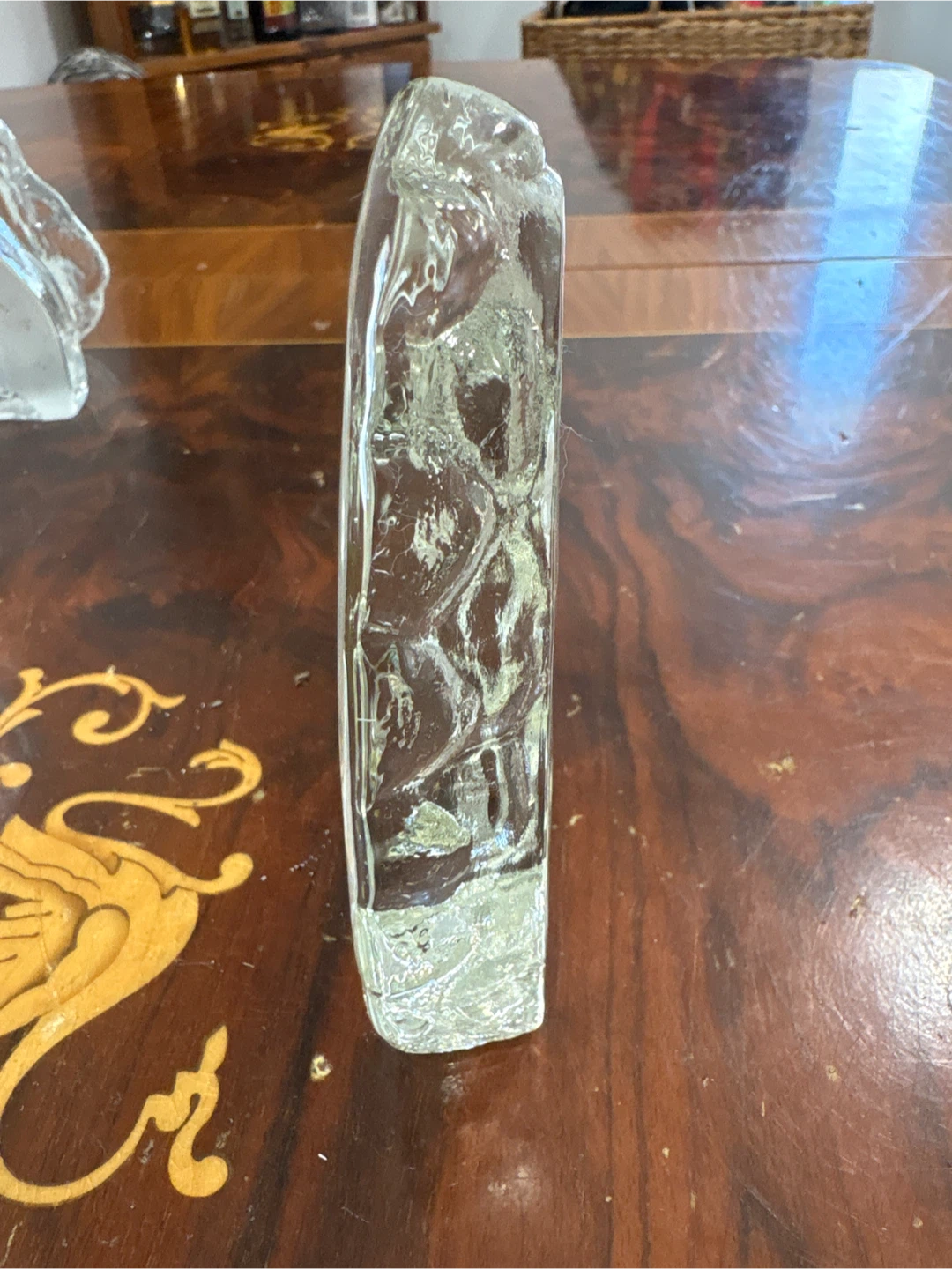 Glass praying hands decorative sculpture - photo 3