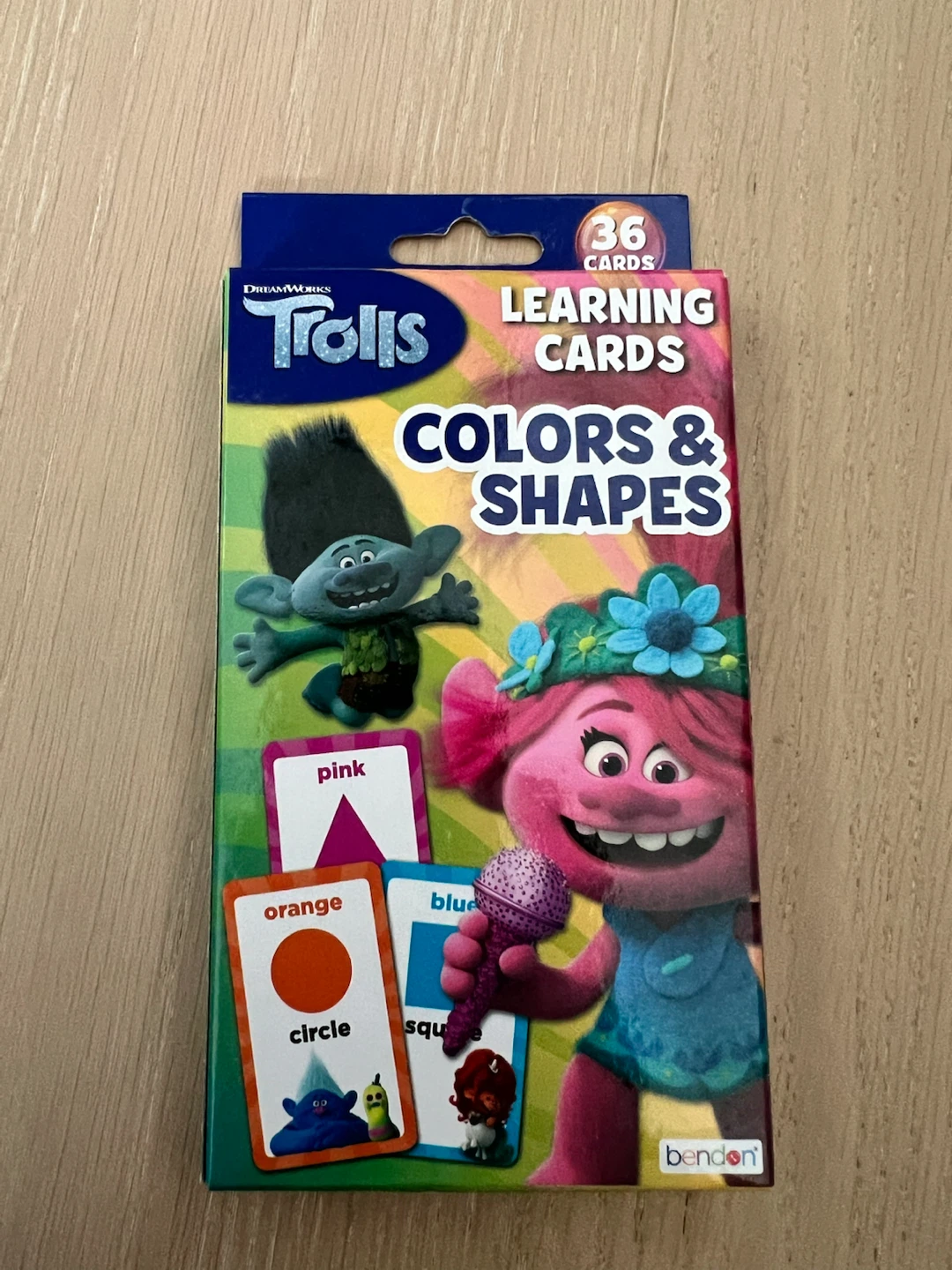 DreamWorks Trolls Learning Cards - Colors & Shapes