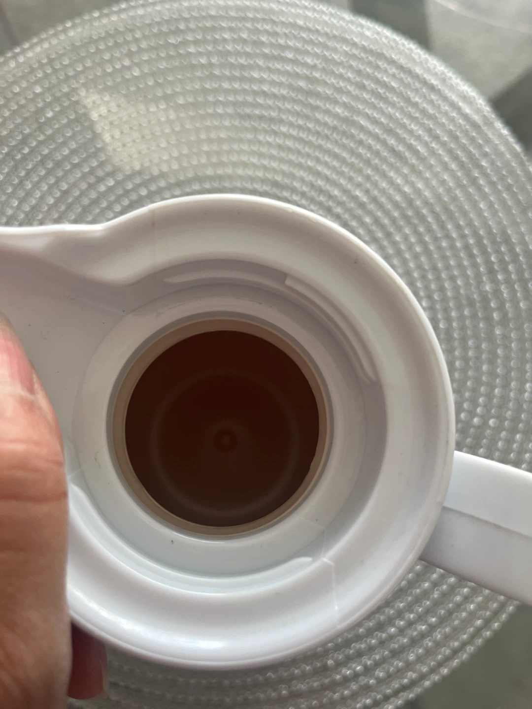 White Swirl Carafe with Lid - photo 2