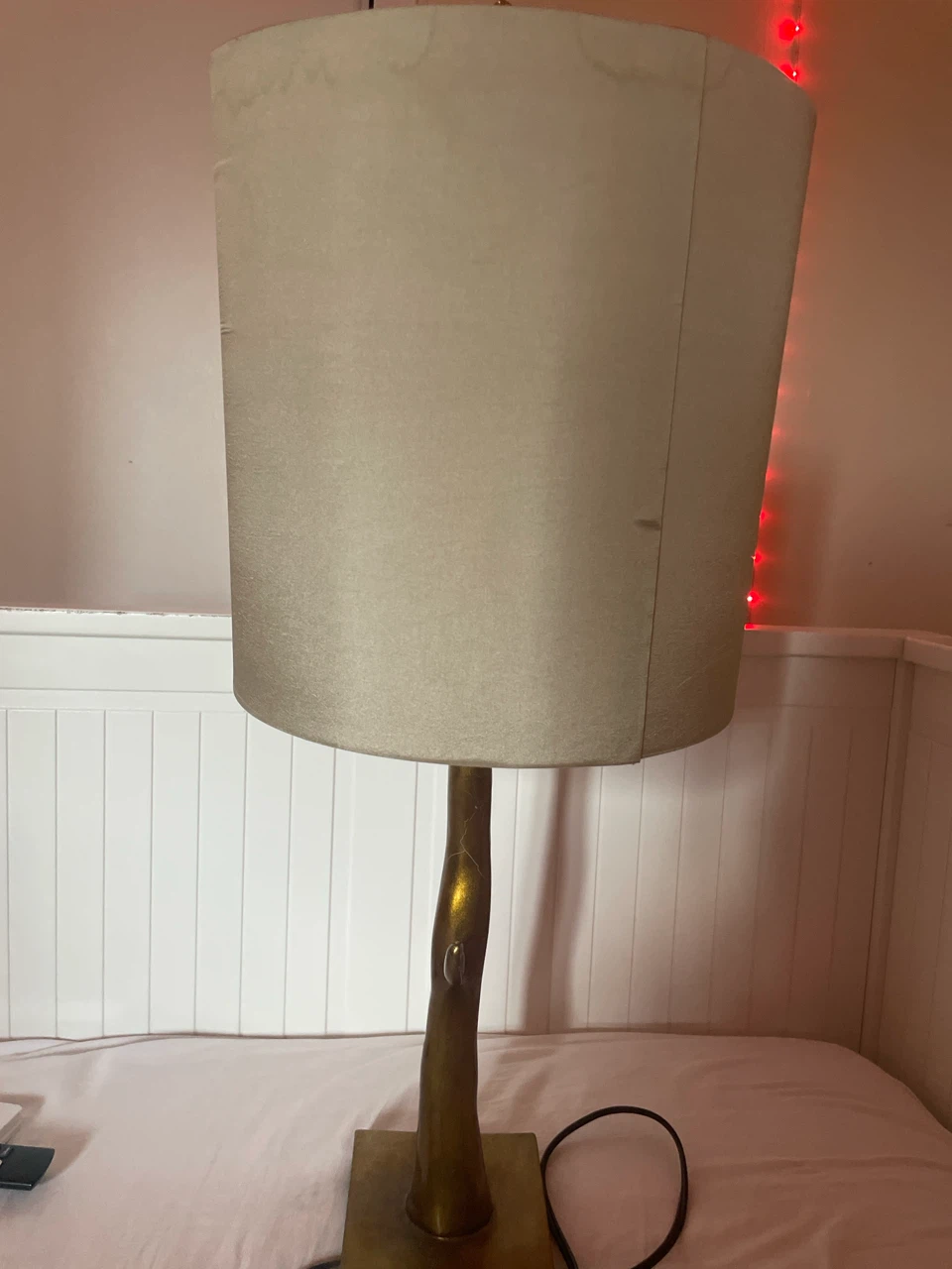 Tall Table Lamp with Textured Shade