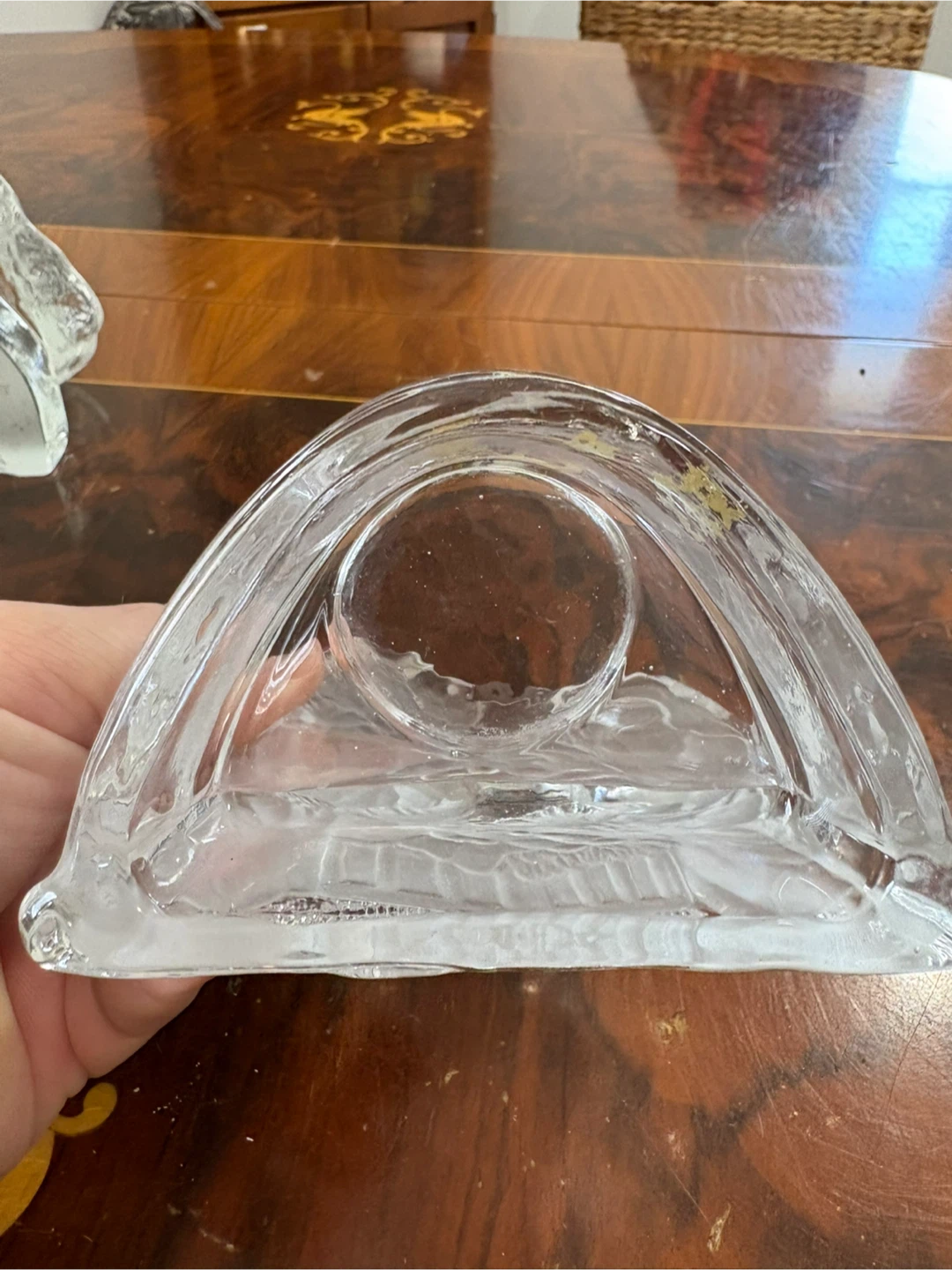 Frosted Glass Nativity Scene Candle Holder - photo 5