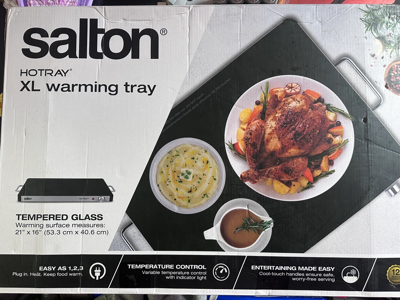 Salton Hotray XL Warming Tray 21" x 16"
