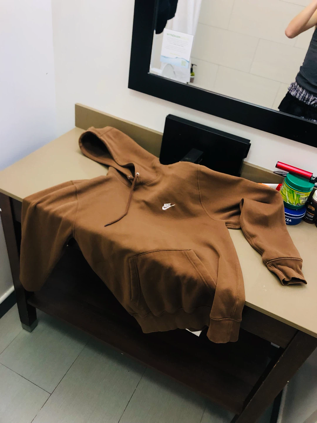 Nike Brown Hoodie Size S