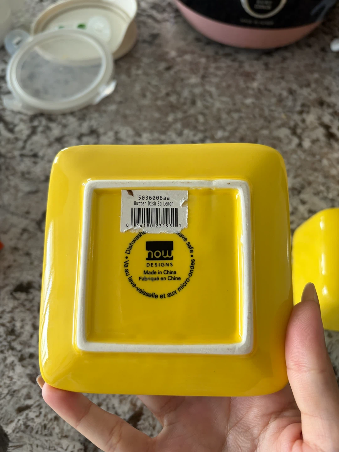 Butter Dish Yellow - photo 3