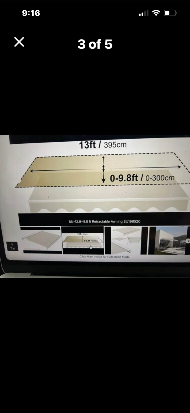 Retractable Awning BW23000 - 13ft x 9.8ft - photo 4