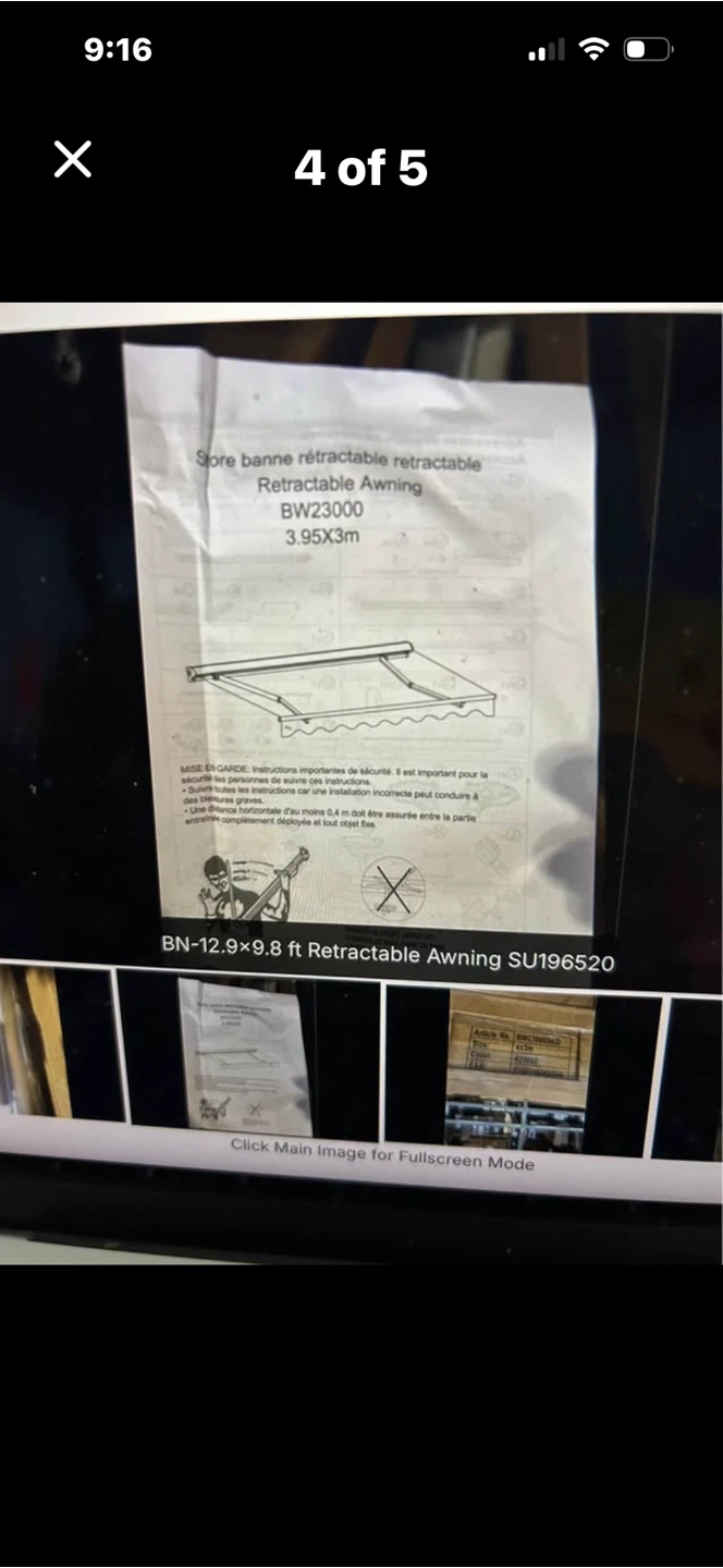 Retractable Awning BW23000 - 13ft x 9.8ft - photo 5