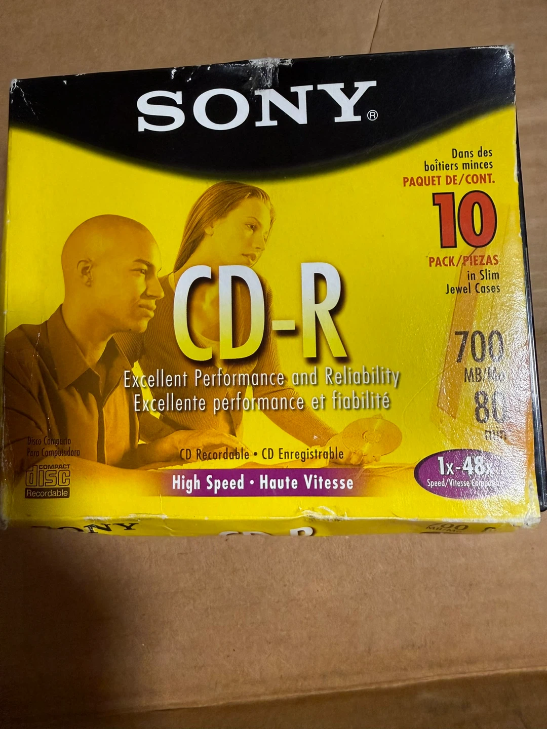 Sony 10-Pack CD-R 700MB/80min 1x-48x Speed