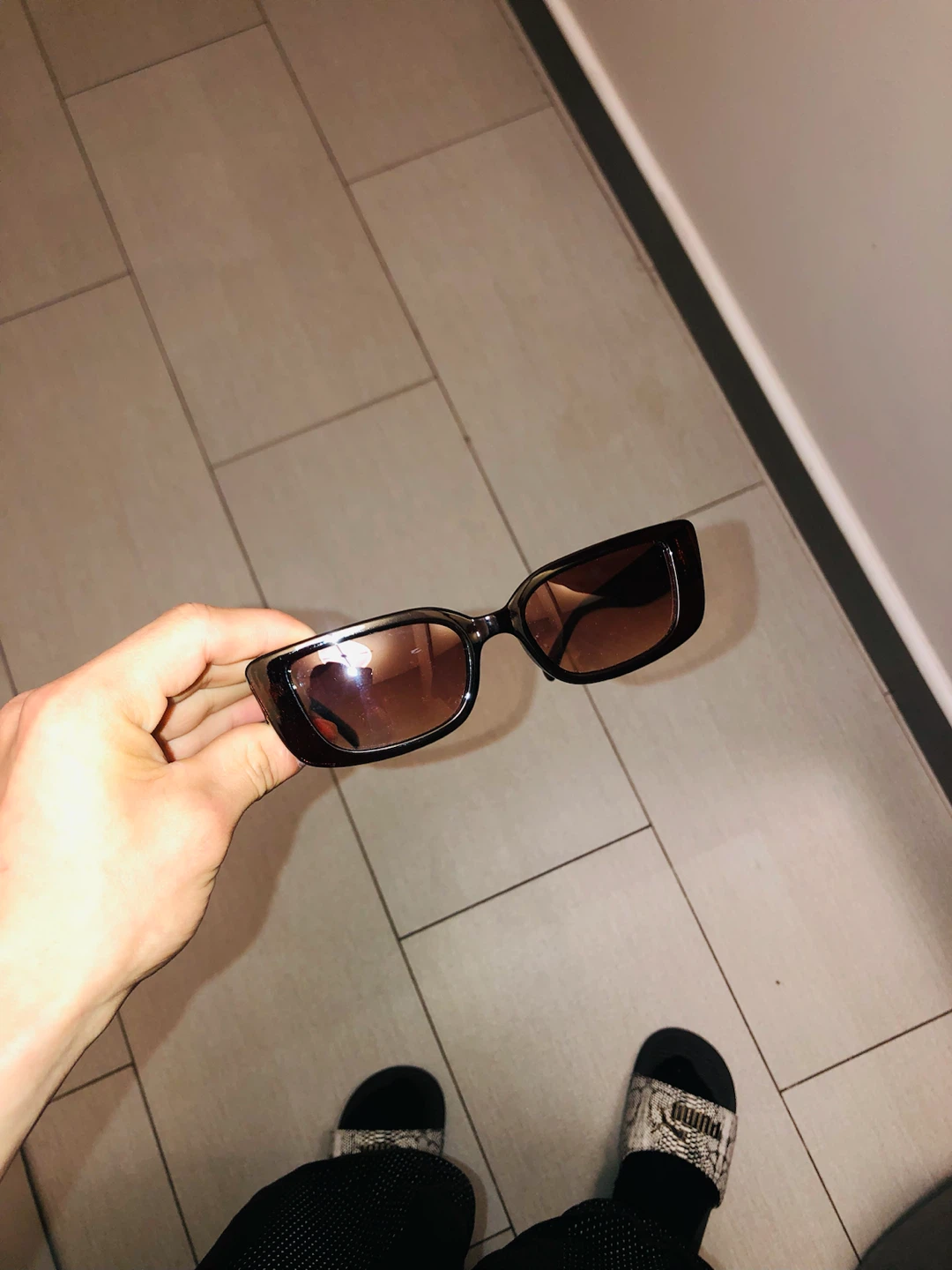Brown Rectangular Sunglasses - photo 4