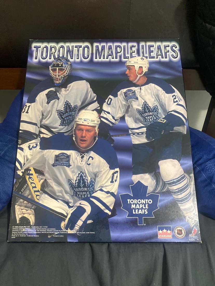 Leafs hockey players wooden poster