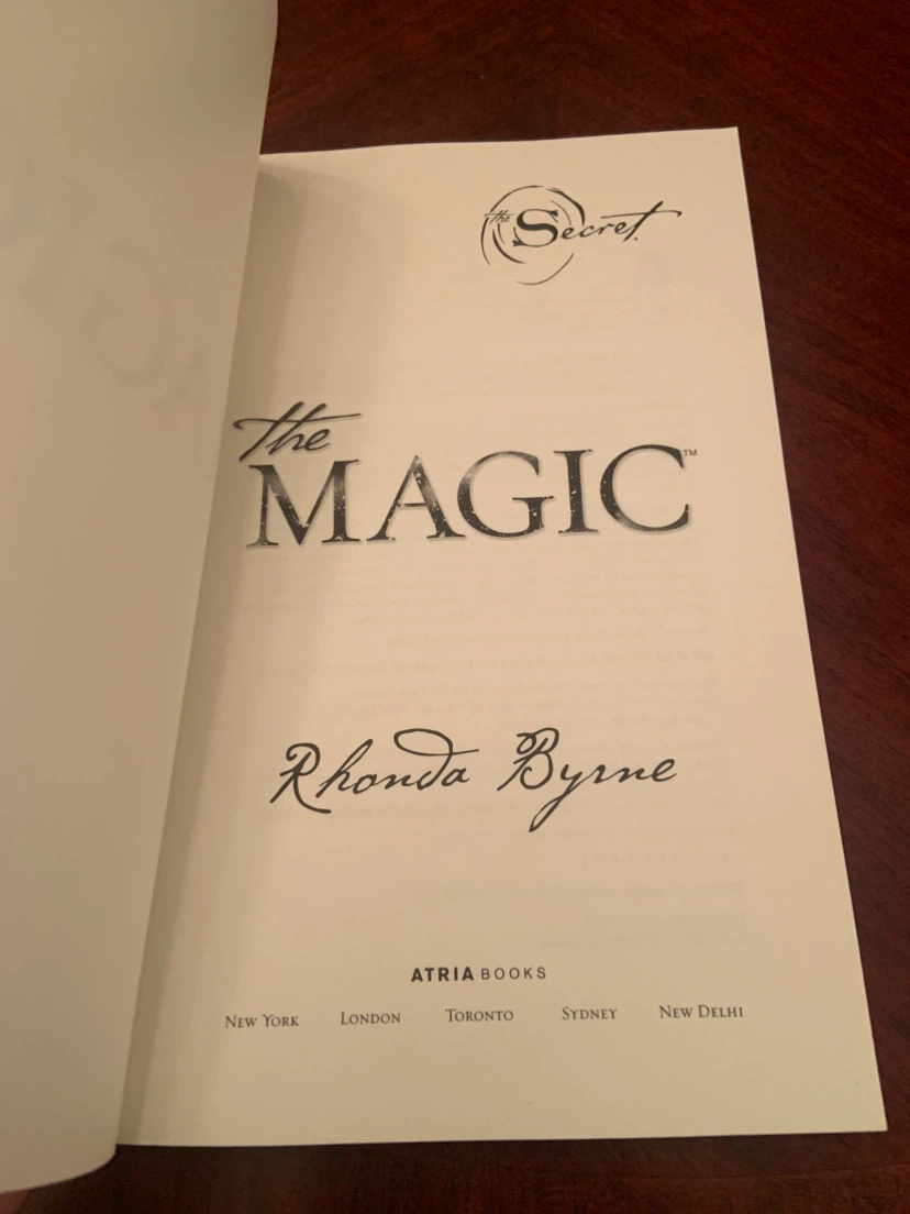 The Magic by Rhonda Byrne Book - photo 3