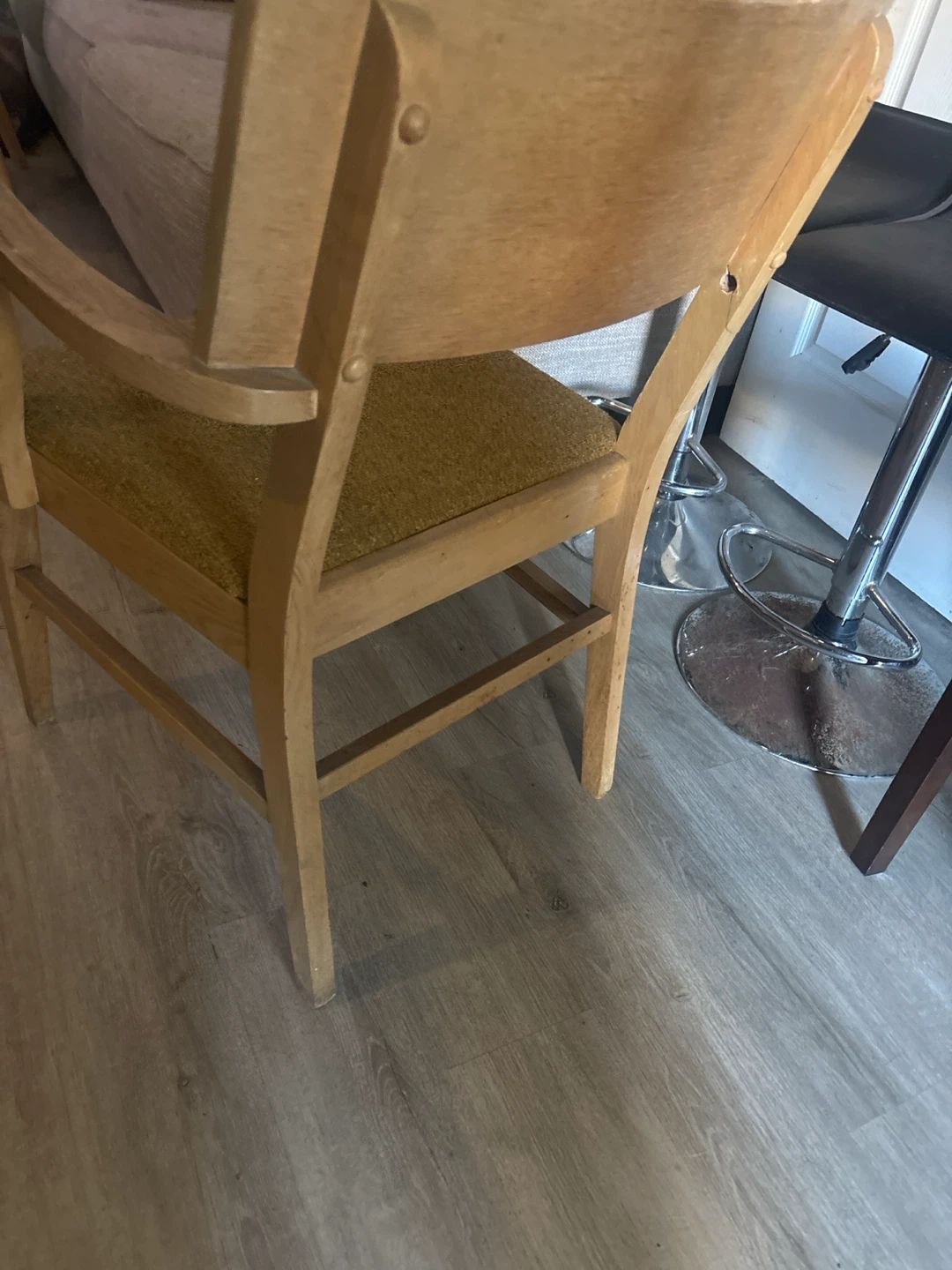 Vintage wood chair best offer - photo 5