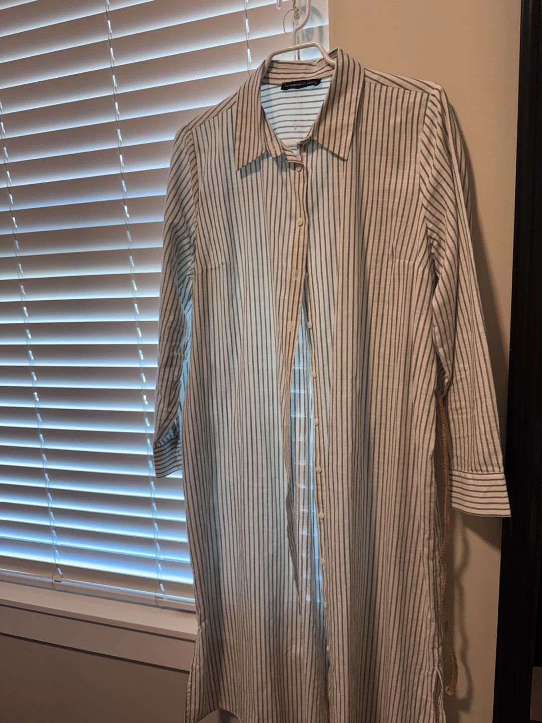 White Button-Up Shirtdress