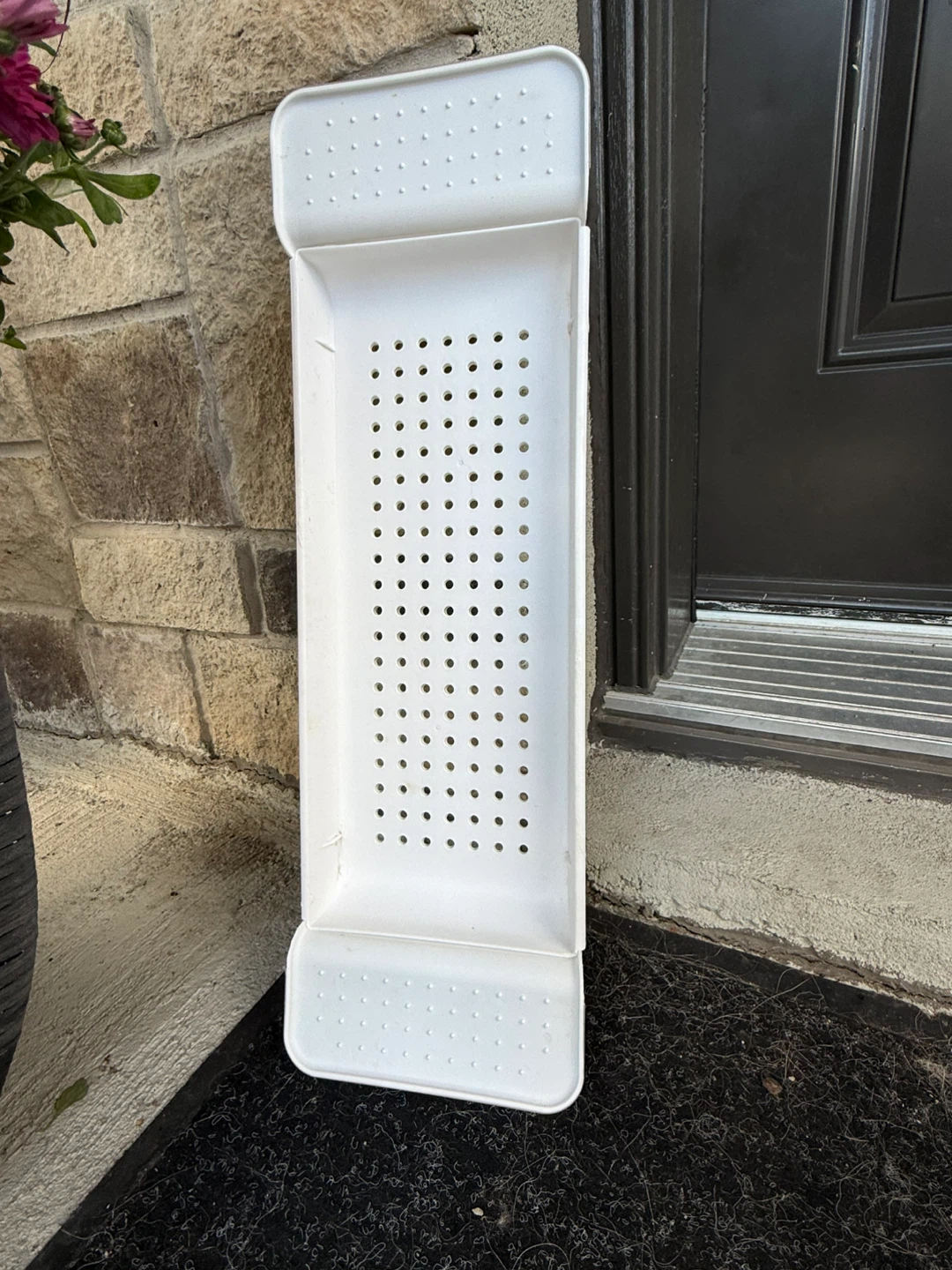 White Plastic Shower Caddy