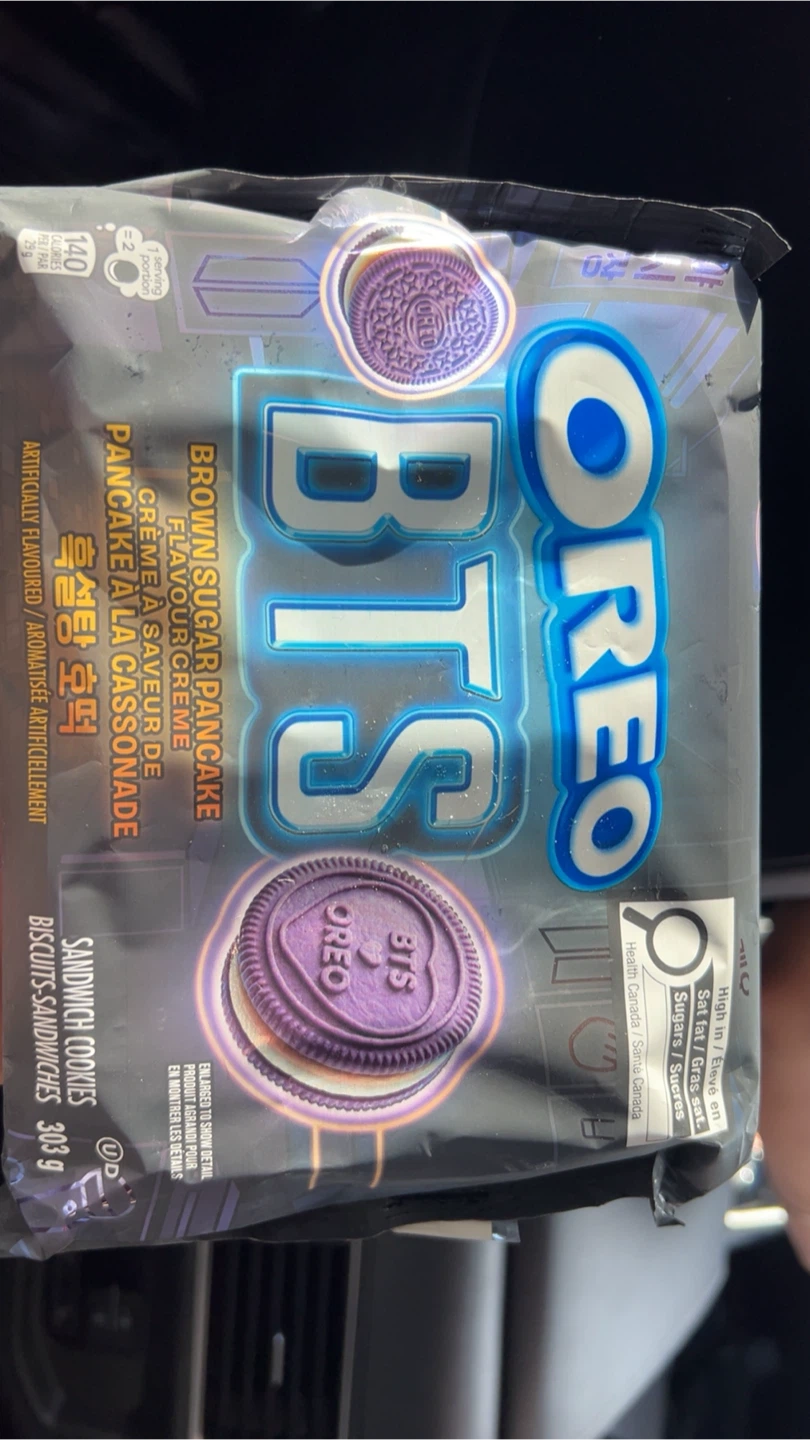 Oreo BTS Brown Sugar Pancake Flavour Sandwich Cookies 303g
