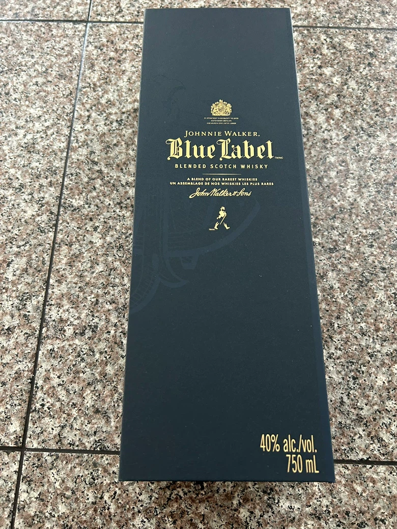Johnnie Walker Blue Label Whisky Box and MT Bottle - photo 2