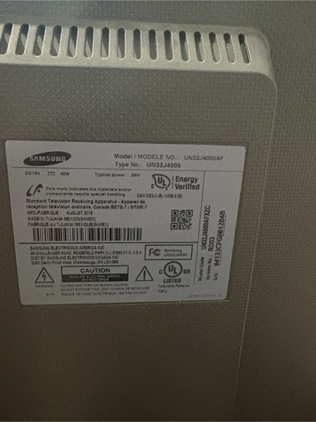 Samsung 32" HD  TV UN32J4000AF - photo 2