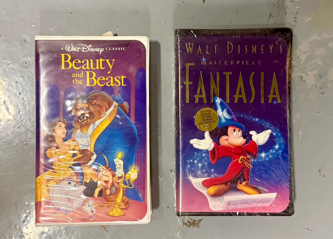 SEALED Disney VHS Tapes - Beauty and the Beast & Fantasia - photo 4