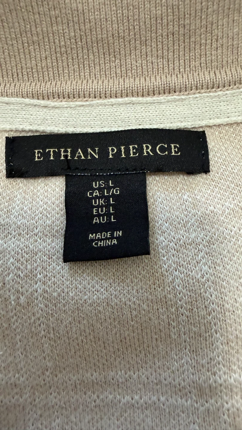 Ethan Pierce Men's Plaid Short Sleeve Collared Shirt Size L