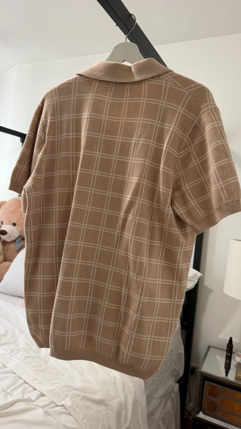 Ethan Pierce Men's Plaid Short Sleeve Collared Shirt Size L - photo 3