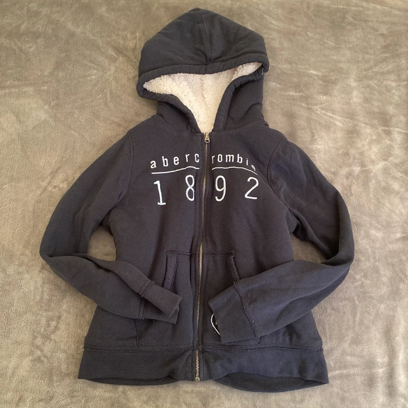 Abercrombie Zip-Up Hoodie with Sherpa Lining
