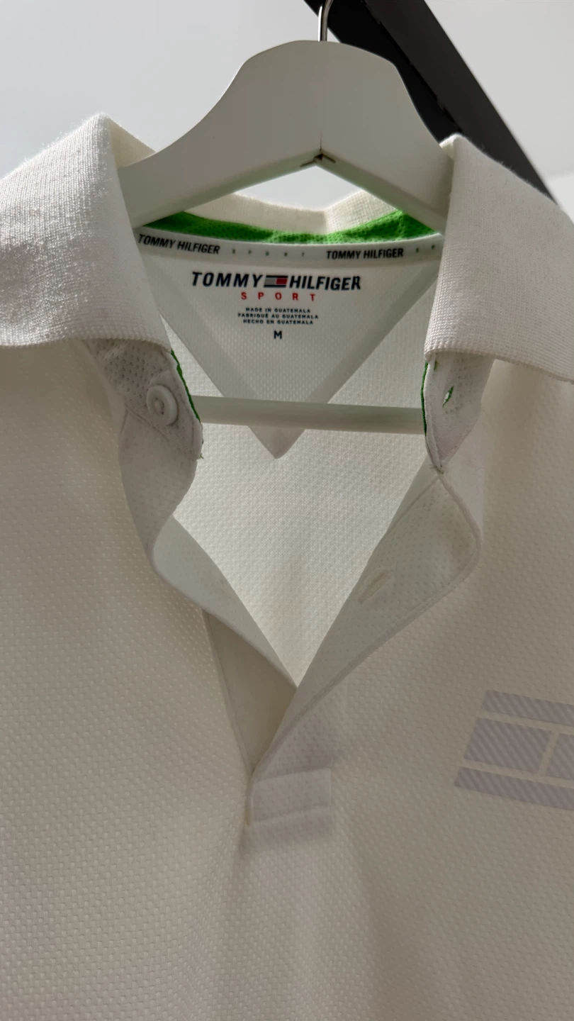 Tommy Hilfiger Sport White Polo Shirt Men's Medium - photo 5