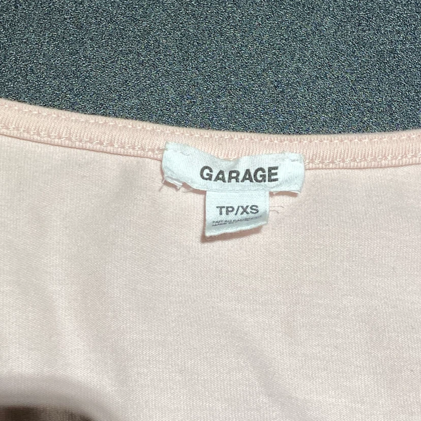 Garage Pink Portia Square Neck T-Shirt TP/XS - photo 3