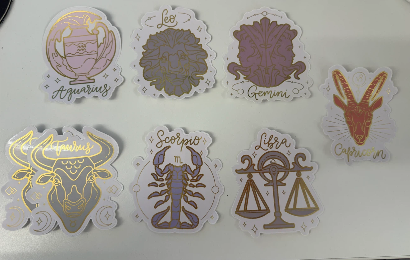 Zodiac Sign Stickers - mixed