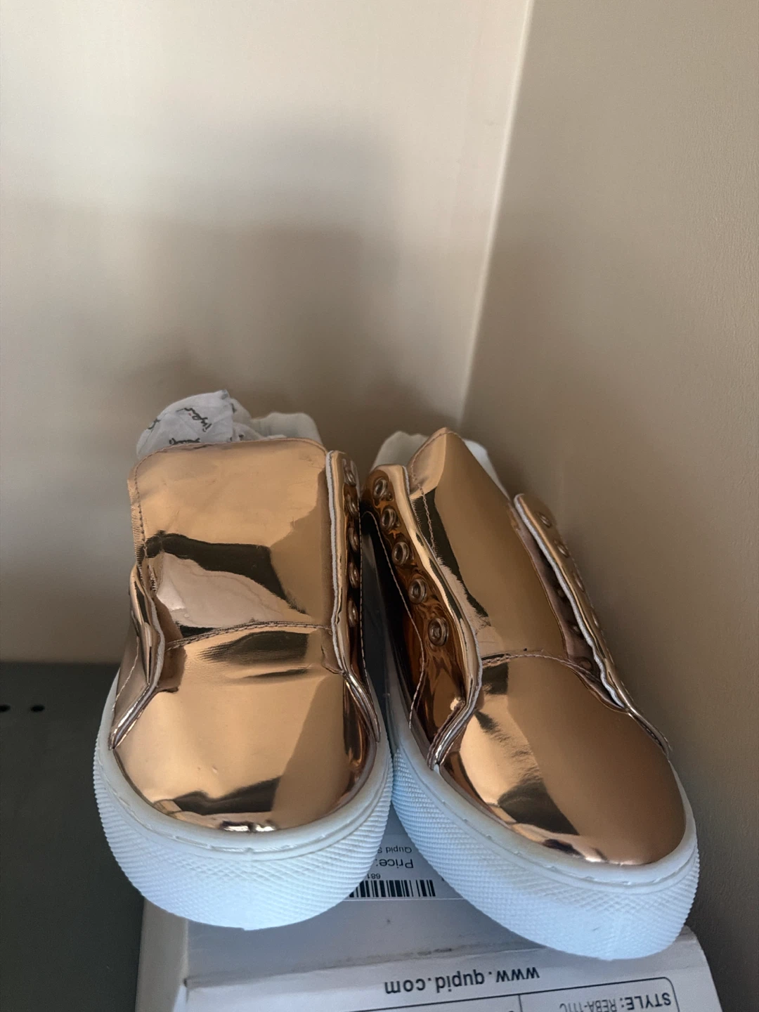 Rose Gold Slip-On Sneakers - photo 2