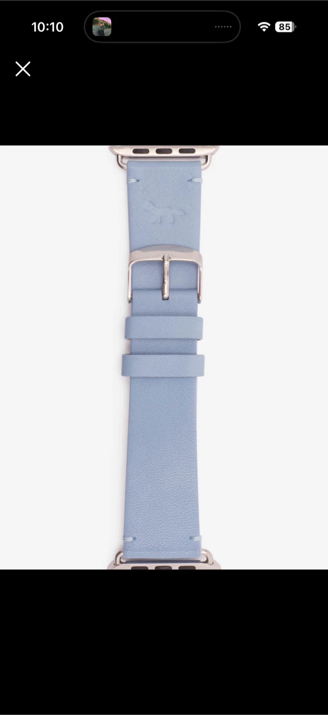 Maison Kitsune Apple Watch Leather Strap Unisex