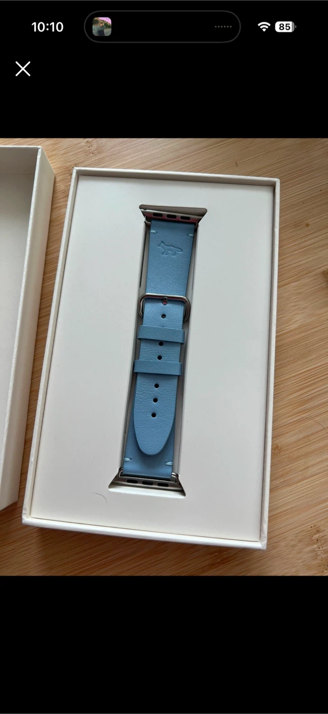 Maison Kitsune Apple Watch Leather Strap Unisex - photo 2