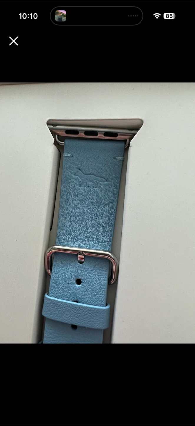 Maison Kitsune Apple Watch Leather Strap Unisex - photo 4