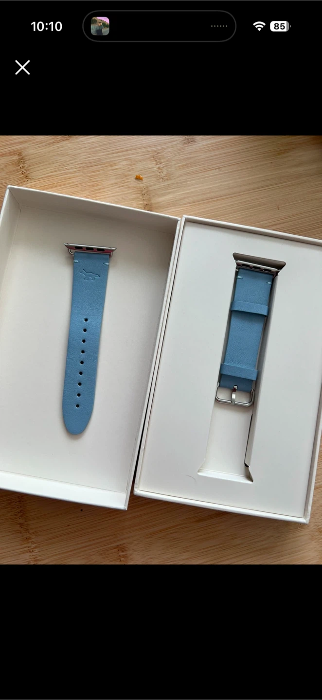 Maison Kitsune Apple Watch Leather Strap Unisex - photo 5