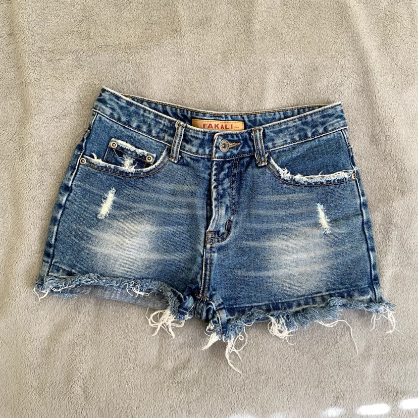 Fakali Denim Jean Shorts Size 27