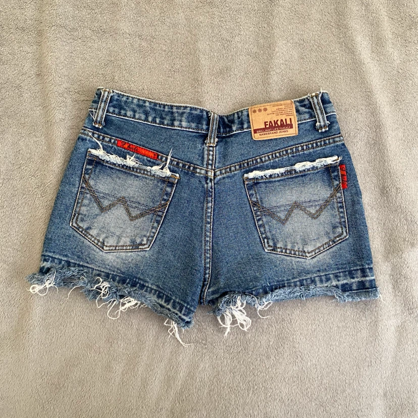 Fakali Denim Jean Shorts Size 27 - photo 2