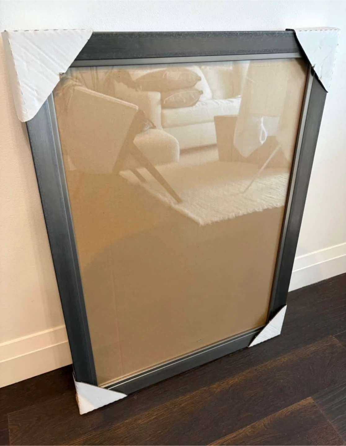 MOVING! NEED PICKED UP! New solid wood thick pewter frame