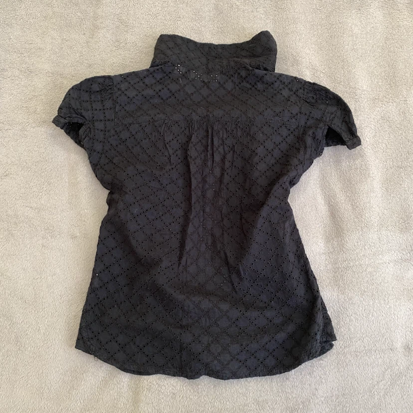 Kimchi & Blue Black Eyelet Blouse - photo 2