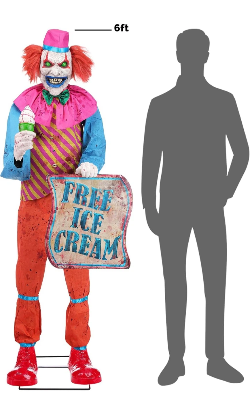 Neon the clown animatronic free ice cream - photo 2