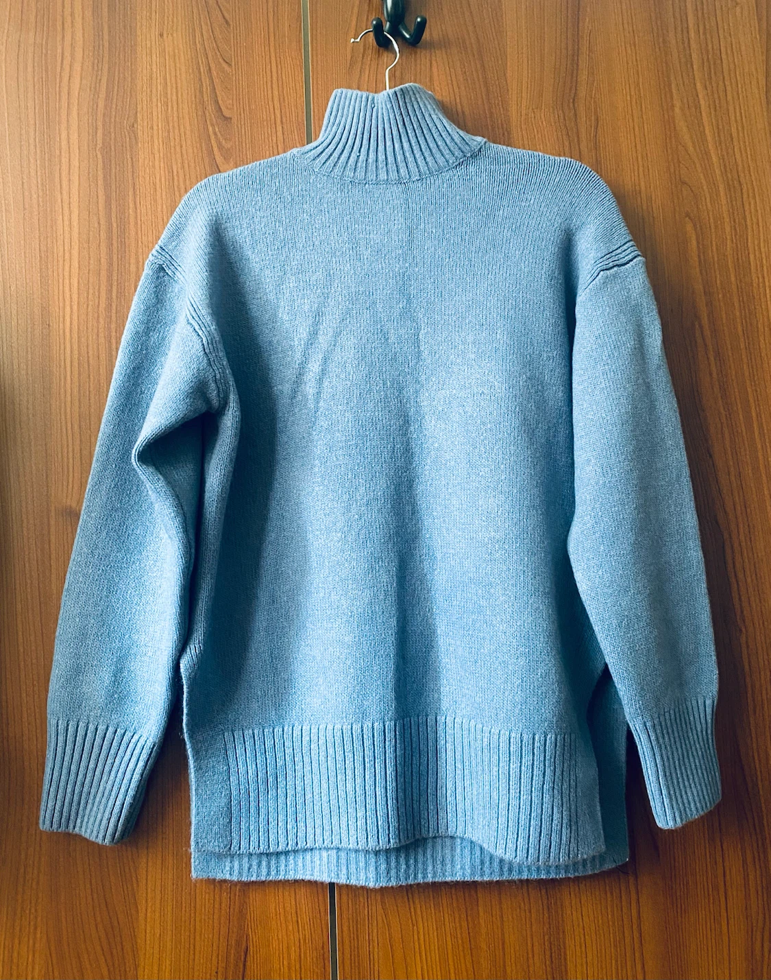 H&M Light Blue Mock Neck Sweater