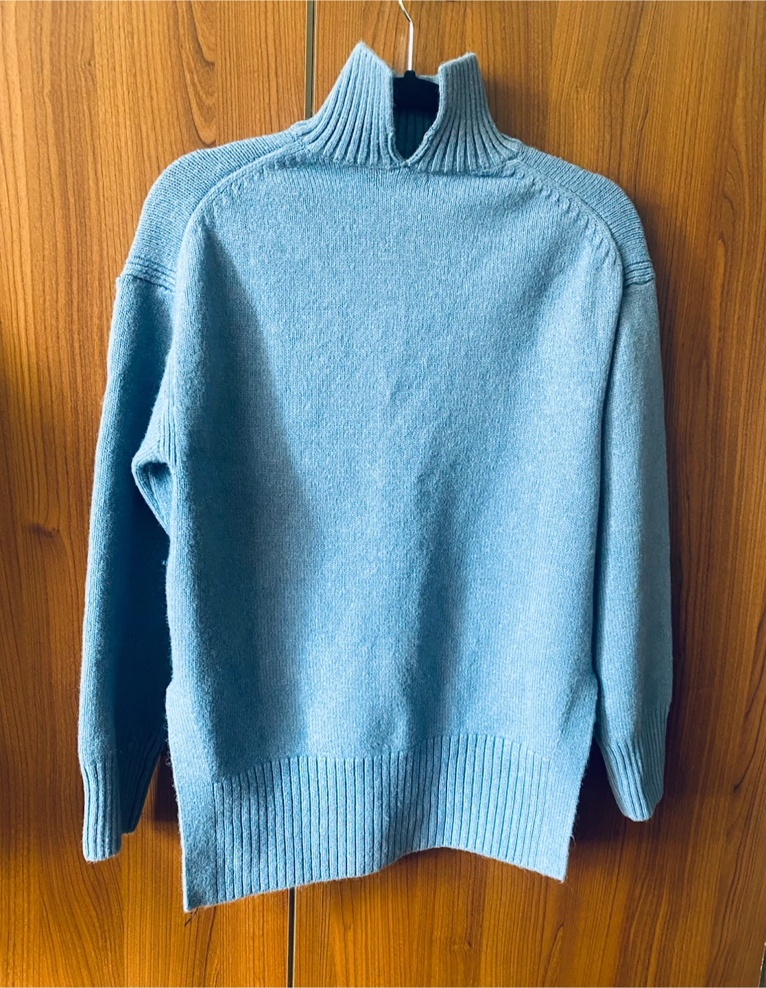 H&M Light Blue Mock Neck Sweater - photo 2