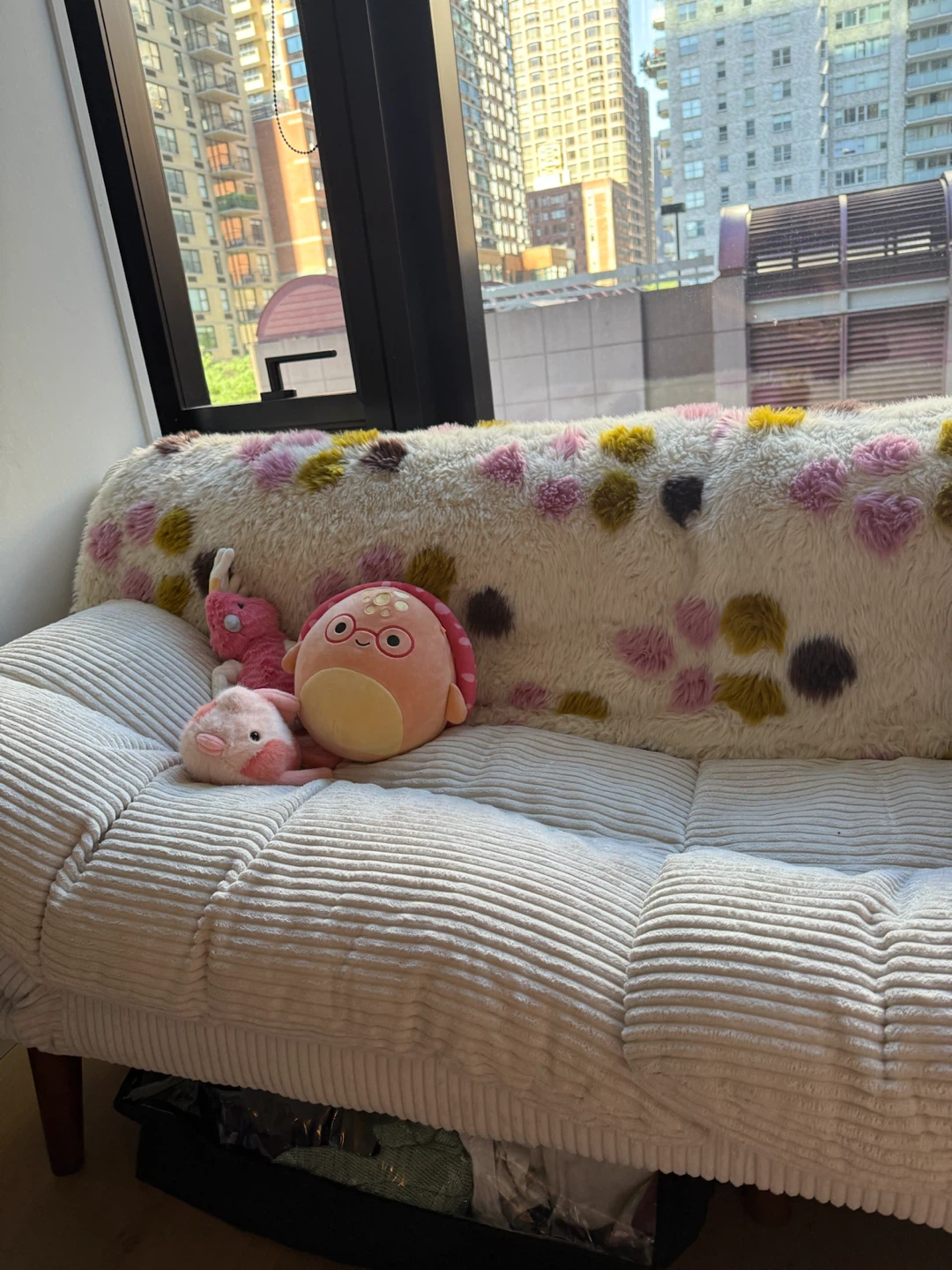 White Corduroy futon - photo 4