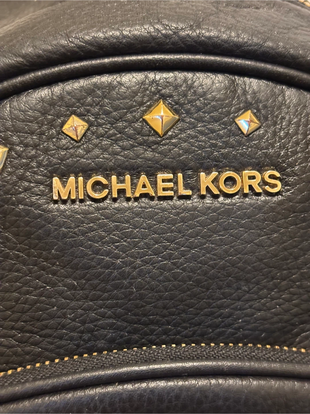 MICHAEL KORS Black Leather Studded Backpack - photo 2