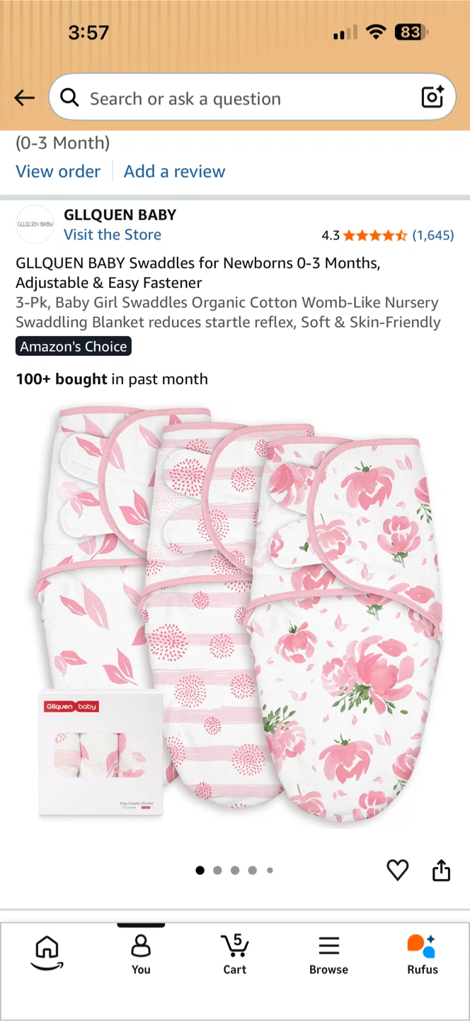 Baby swaddle