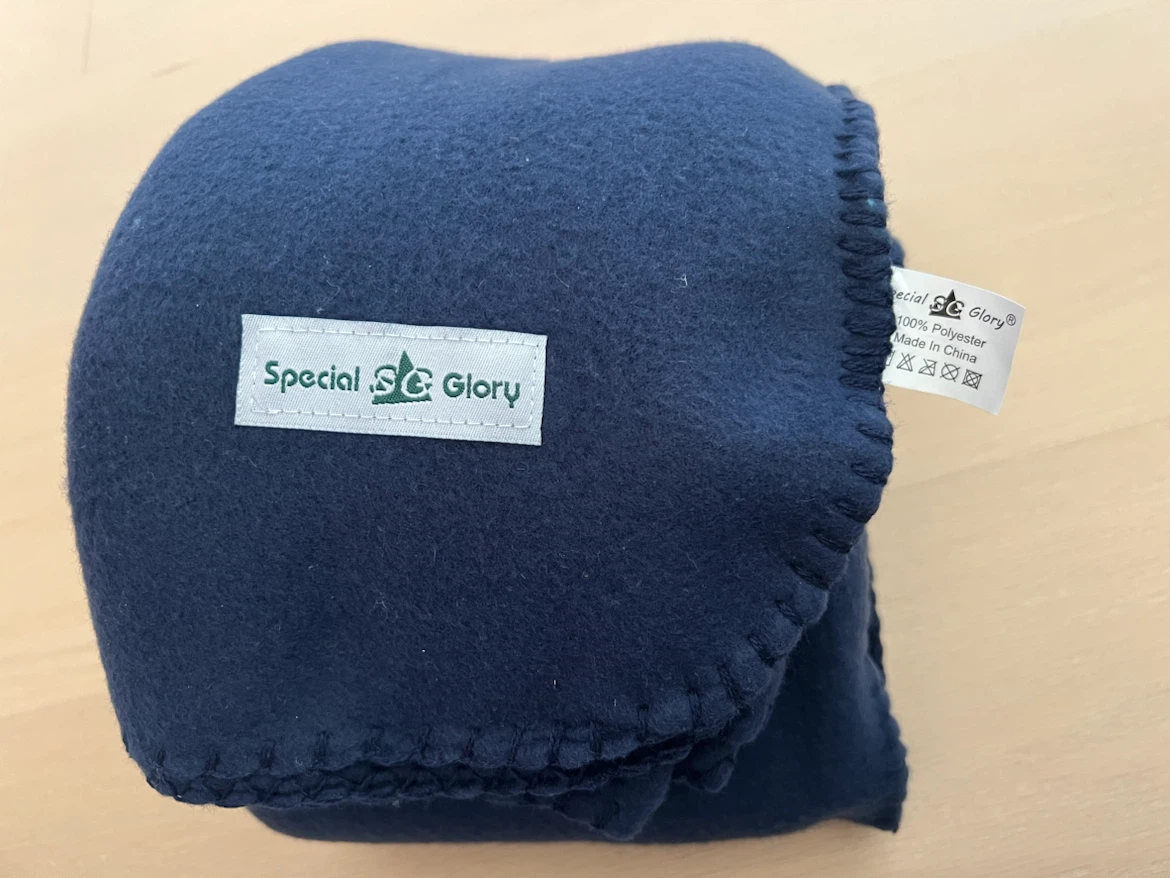 Special Glory Navy Blue Fleece Blanket