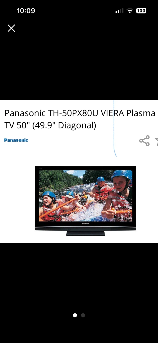 Panasonic VIERA TH-50PX80U 50" Plasma TV