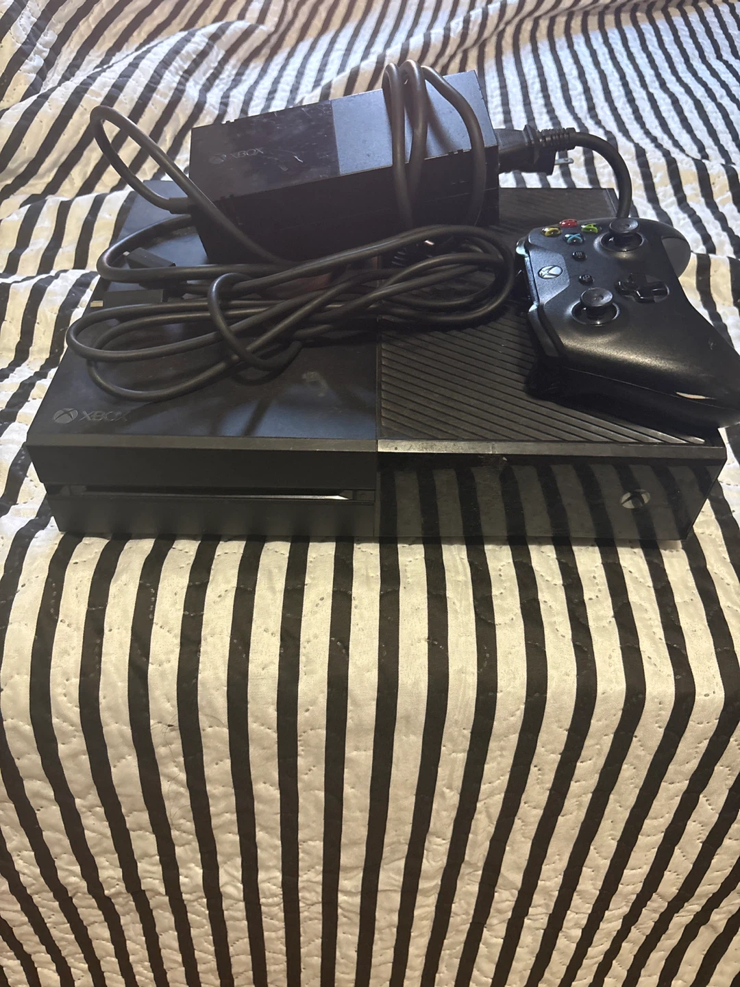Xbox One Console with Controller and Power Brick
