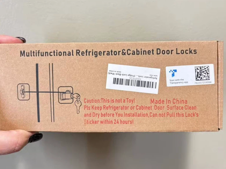 Child proof Refrigerator, cabinet Lock with Keys
