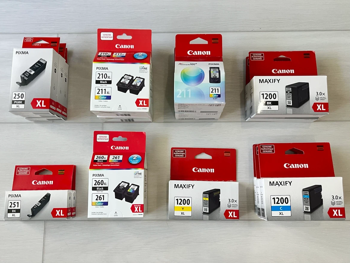 NEW SELECTION OF CANON GENUINE INK
