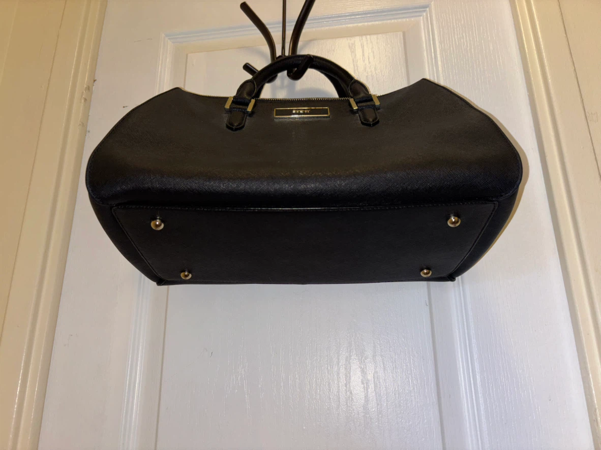 DKNY Black Leather Satchel Handbag - photo 2